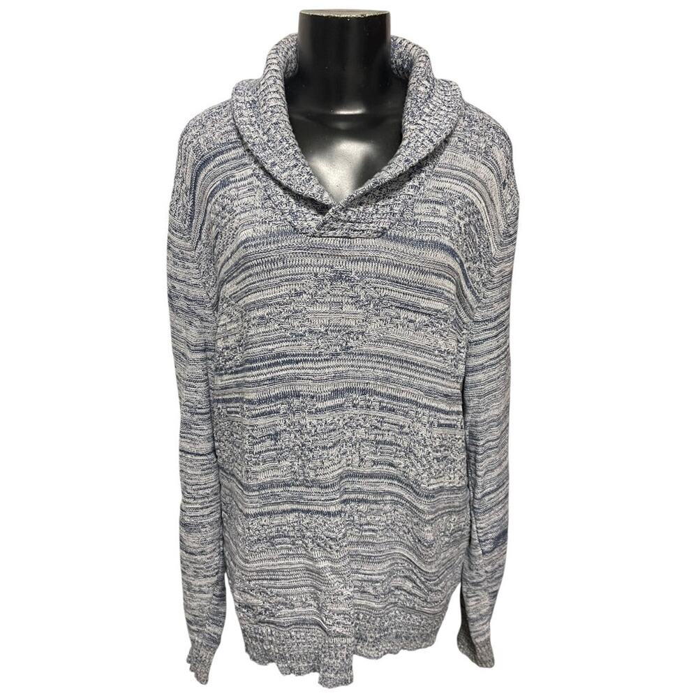 XXL American Rag Cie Womens Long Sleeve Sweater Marled Blue Pullover